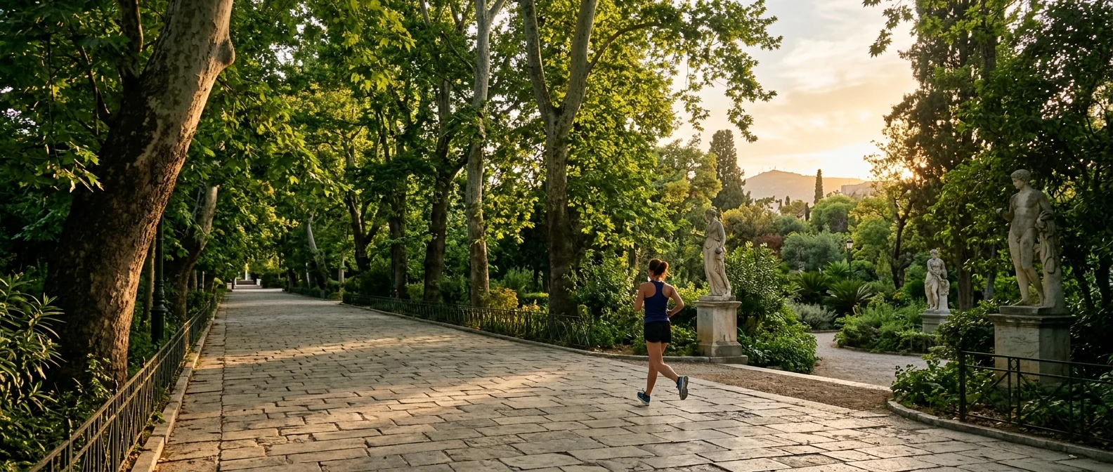Αλέα με προτομές ηρώων στο Πεδίον του Άρεως
