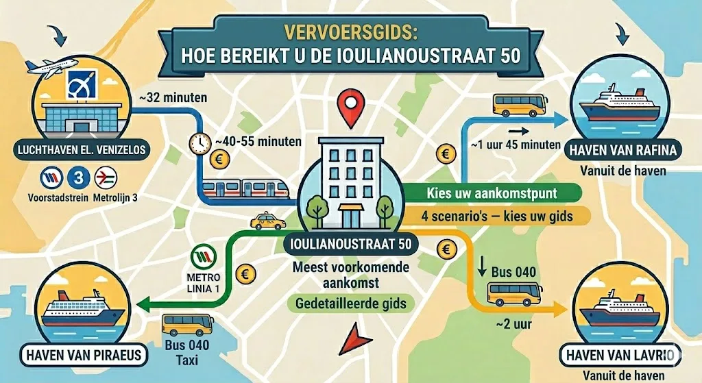 Vervoersgids: hoe bereik je Ioulianou 50